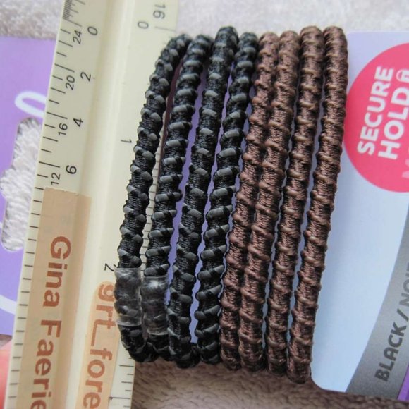 8 Goody Slide Proof Secure Hold Elastic Hair Bands - Picture 3 of 5